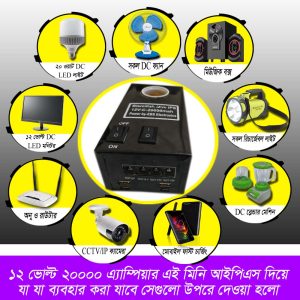 ১২ ভোল্ট 20000mAh মিনি IPS